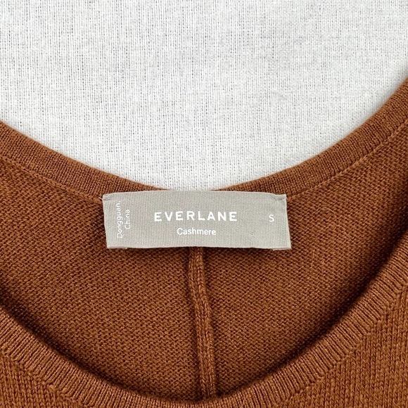 EVERLANE The Cashmere Jumpsuit Womens Small Brown Sleeveless Wide Strap Knit - Picture 11 of 16